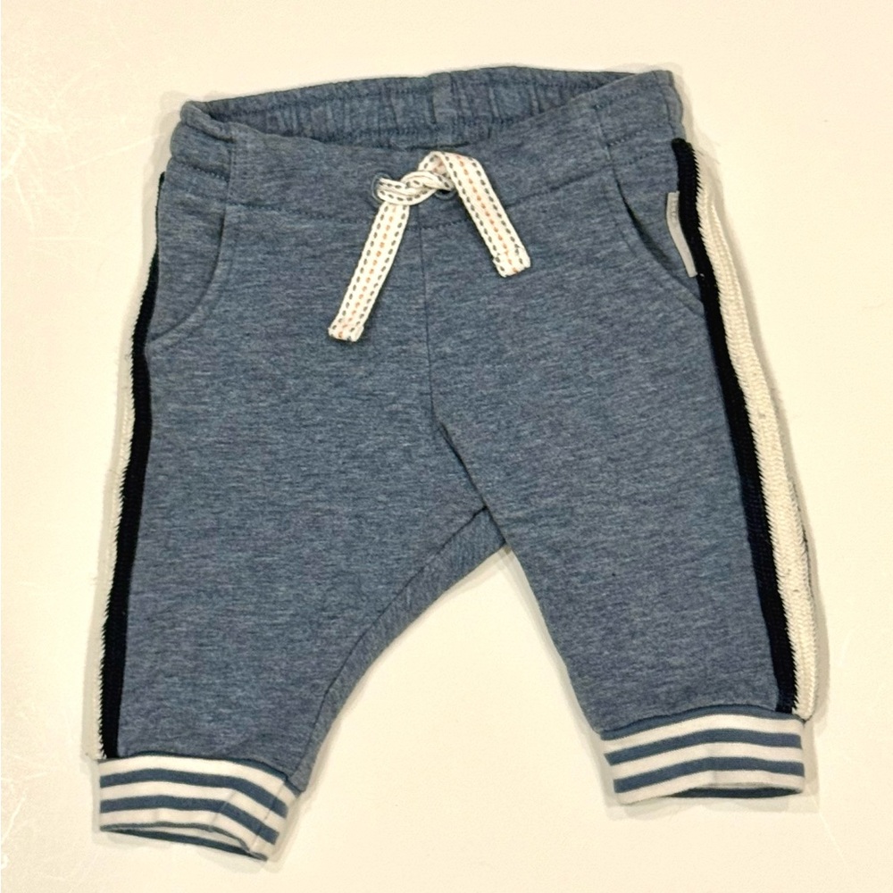 Polarn O. Pyret Baby Jogger Pants Blue | Size 1–2 Months (56) | Sweden Brand